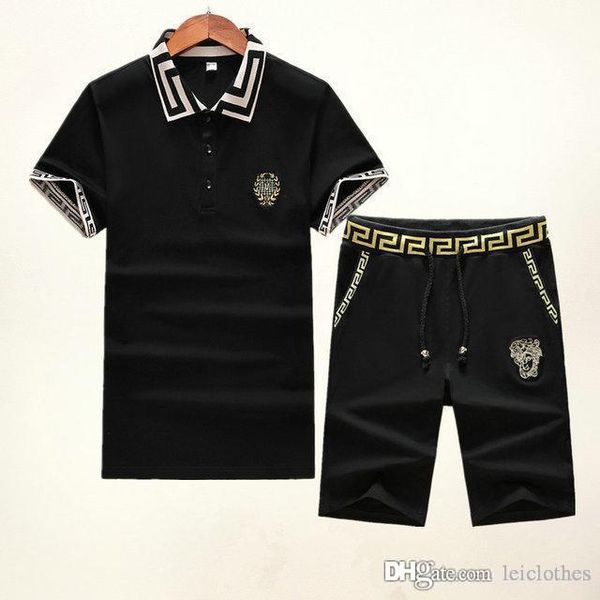 wholesale-2020 new arrived summer sport suit fashion men short sleeve polo tracksuit sport suit mens designer tracksuits, Gray
wholesale-2020 new arrived summer sport suit fashion men short sleeve polo tracksuit sport suit mens designer tracksuits, Gray