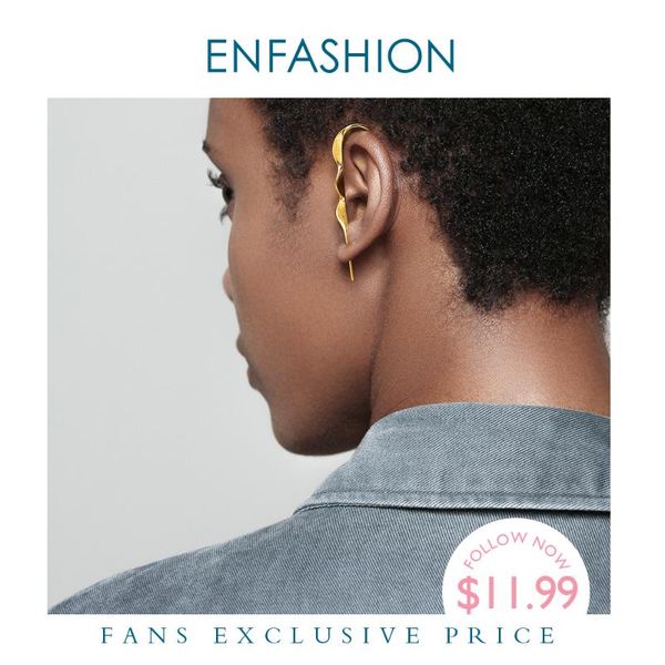 enfashion punk wave simple stud earrings for women gold color statement geometric curve earings fashion jewelry oorbellen ec1070, Golden;silver
enfashion punk wave simple stud earrings for women gold color statement geometric curve earings fashion jewelry oorbellen ec1070, Golden;silver