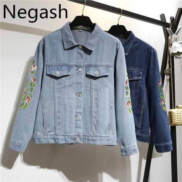 negash korena floral embroidery jacket coat autumn sweet denim jacket women plus size jeans kurtka women 2017 winter 7xl, Black;brown
negash korena floral embroidery jacket coat autumn sweet denim jacket women plus size jeans kurtka women 2017 winter 7xl, Black;brown