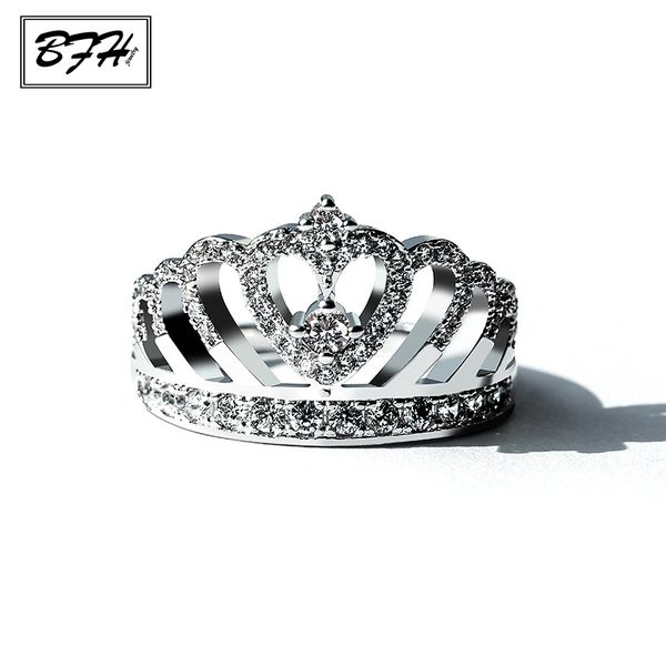 bfh 2019 fashion weddings love rings for women engagement dainty silver crystal crown female finger wear ring jewelry, Slivery;golden
bfh 2019 fashion weddings love rings for women engagement dainty silver crystal crown female finger wear ring jewelry, Slivery;golden