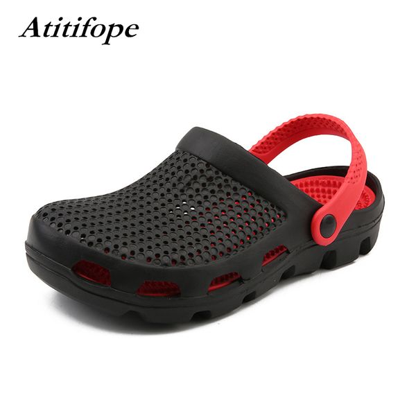 men beach slippers new summer sport clog beach shoes garden fashion breathable comfort sandals slip on casual water shoes, Black
men beach slippers new summer sport clog beach shoes garden fashion breathable comfort sandals slip on casual water shoes, Black
