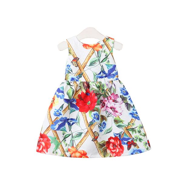 retail baby girls dress flower printed sleeveless cotton dress kids party skirt evening dresses children boutique ocassion clothing, Red;yellow
retail baby girls dress flower printed sleeveless cotton dress kids party skirt evening dresses children boutique ocassion clothing, Red;yellow