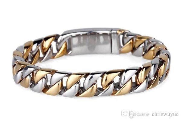 high polished gold plated bracelet men 22cm length friends link chain mens bracelets & bangles 2016 man wristband nb321, Black
high polished gold plated bracelet men 22cm length friends link chain mens bracelets & bangles 2016 man wristband nb321, Black