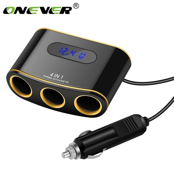 onever dual usb car charger adapter led display car cigarette lighter socket adapter charger voltage tester 120w dc12-24v
onever dual usb car charger adapter led display car cigarette lighter socket adapter charger voltage tester 120w dc12-24v
