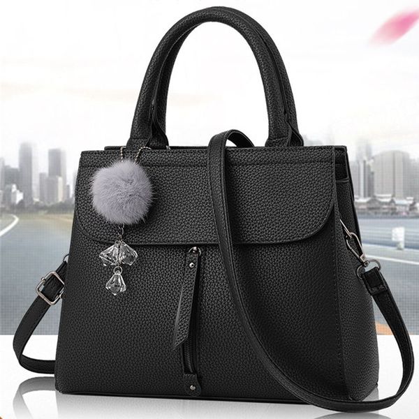 women fur ball ornaments totes zipper medium handbag lady party purse new shoulder messenger crossbody bags(black
women fur ball ornaments totes zipper medium handbag lady party purse new shoulder messenger crossbody bags(black