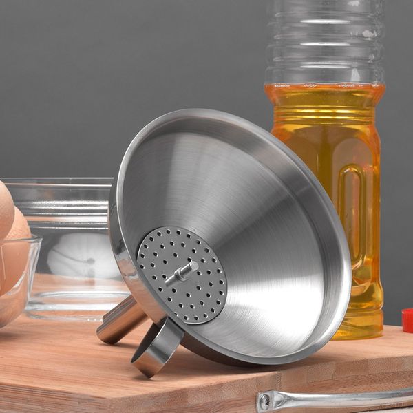 stainless steel kitchen funnel with detachable filter for transporting liquids& fluid, adding ingredients jams and marmal 2 1 1
stainless steel kitchen funnel with detachable filter for transporting liquids& fluid, adding ingredients jams and marmal 2 1 1