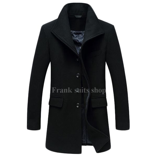 2017 custom-made autumn winter men's woolen jackets coats turn-down collar men long wool blend coat casual male overcoat, Black
2017 custom-made autumn winter men's woolen jackets coats turn-down collar men long wool blend coat casual male overcoat, Black