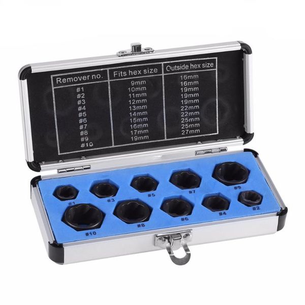 10pcs threading hand tools 9-19mm socket locking damaged nut removal set bolt extractor high short type with box screw stud
10pcs threading hand tools 9-19mm socket locking damaged nut removal set bolt extractor high short type with box screw stud