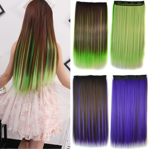 clip in hair extensions natural straight 55-60cm long high temperature synthetic hair extensions hairpiece colorful for black / white women
clip in hair extensions natural straight 55-60cm long high temperature synthetic hair extensions hairpiece colorful for black / white women