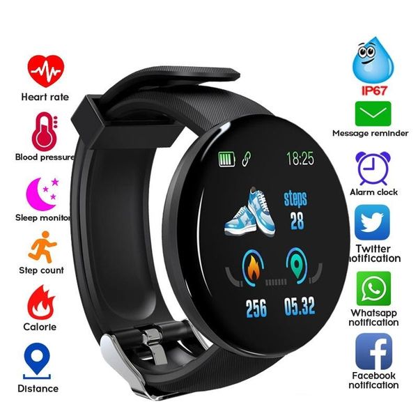 d18 смарт часы мужчины женщины артериального давления круглый smartwatch водонепроницаемый спорт смарт часы фитнес tracker для android иос
d18 смарт часы мужчины женщины артериального давления круглый smartwatch водонепроницаемый спорт смарт часы фитнес tracker для android иос