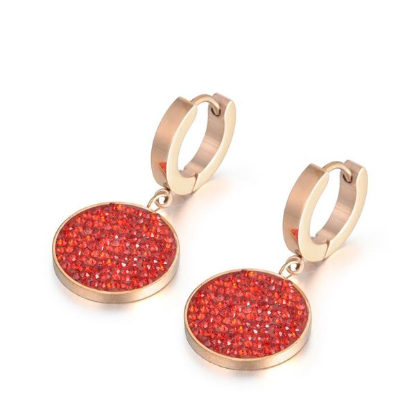 hoop & huggie black red rhinestone simple round circle earrings titanium steel rose gold color female brincos je18018, Golden;silver
hoop & huggie black red rhinestone simple round circle earrings titanium steel rose gold color female brincos je18018, Golden;silver