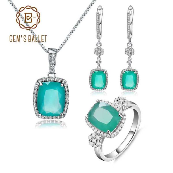gem's ballet natural green agate jewelry set 925 sterling silver gemstone earrings ring pendant set for women wedding jewelry, Black
gem's ballet natural green agate jewelry set 925 sterling silver gemstone earrings ring pendant set for women wedding jewelry, Black