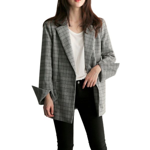fashion women girls casual suit long-sleeve plaid tailored collar silm loin frenulum coat style, Black;brown
fashion women girls casual suit long-sleeve plaid tailored collar silm loin frenulum coat style, Black;brown