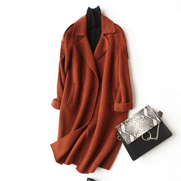 wool long fashion coat women alpaca cashmere coats 2020 autumn winter wool jackets overcoat manteau femme hiver 37032 s, Black
wool long fashion coat women alpaca cashmere coats 2020 autumn winter wool jackets overcoat manteau femme hiver 37032 s, Black