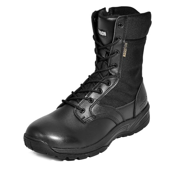 men shoes leather boots breathable tactical desert combat men's bots trekking hiking men shoes, Black
men shoes leather boots breathable tactical desert combat men's bots trekking hiking men shoes, Black