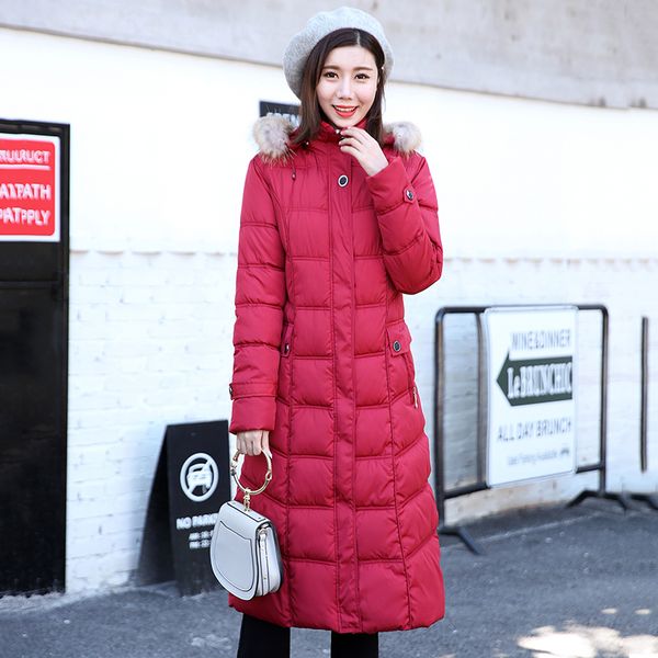 2019 высокое качество parka abrigos mujer invierno женщины длинные вниз пальто с меховым воротником с капюшоном длинные женщина куртки outwe, Black
2019 высокое качество parka abrigos mujer invierno женщины длинные вниз пальто с меховым воротником с капюшоном длинные женщина куртки outwe, Black