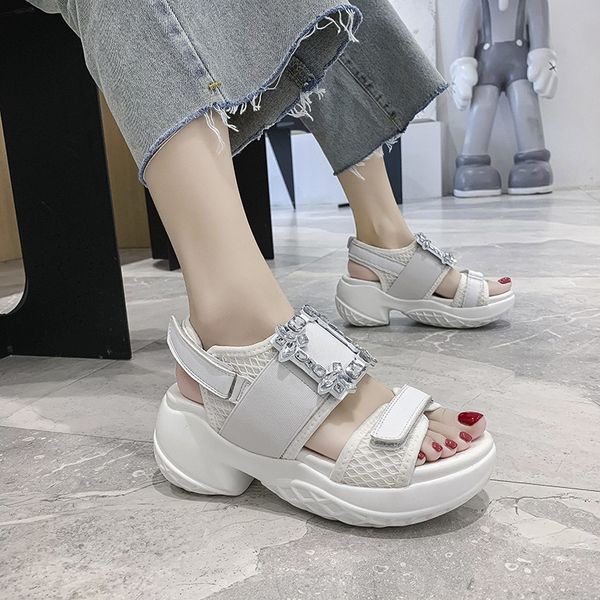 casual platform sandals women 2020 summer female shoes rhinestones buckle thick soled beach sandal sandalias mujer, Black
casual platform sandals women 2020 summer female shoes rhinestones buckle thick soled beach sandal sandalias mujer, Black