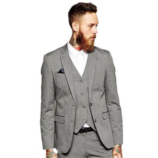 2019 light grey formal wear men groom tuxedos man wedding suit men business dinner prom blazer(jacket+pants+vest), White;black
2019 light grey formal wear men groom tuxedos man wedding suit men business dinner prom blazer(jacket+pants+vest), White;black