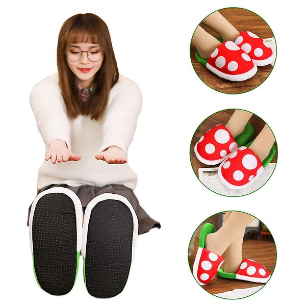super mario bros slippers piranha decoration flower cosplay shoes autumn&winter plush slipper women man shoes gift wholesale, Black
super mario bros slippers piranha decoration flower cosplay shoes autumn&winter plush slipper women man shoes gift wholesale, Black