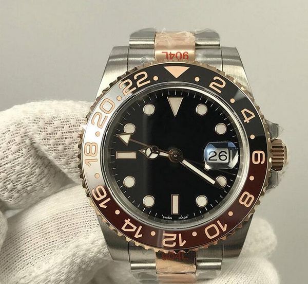 luxury watch gm factory half gold bracelet rootbeer bezel 904 steel gmt function swiss 3285 automatic movements 40mm mens automatic watches, Slivery;brown
luxury watch gm factory half gold bracelet rootbeer bezel 904 steel gmt function swiss 3285 automatic movements 40mm mens automatic watches, Slivery;brown