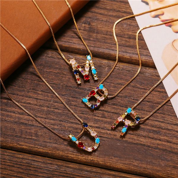 juran gold color initial cz necklace personalized letter necklace name jewelry for women accessories fashion party gift, Silver
juran gold color initial cz necklace personalized letter necklace name jewelry for women accessories fashion party gift, Silver
