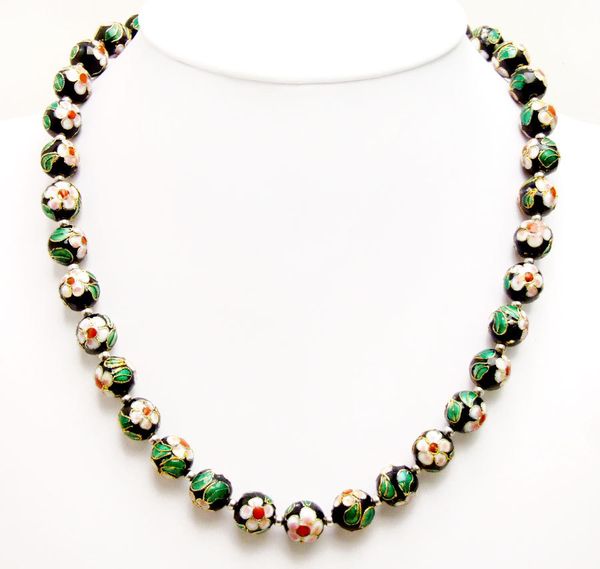 qingmos black 12mm cloisonne chokers necklace for women with black round cloisonne & white flower 20" necklace fine jewelry-6454, Silver
qingmos black 12mm cloisonne chokers necklace for women with black round cloisonne & white flower 20" necklace fine jewelry-6454, Silver