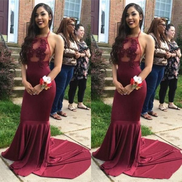 black girls prom party gowns halter evening gowns elastin satin with applique lace special occasion dresses
black girls prom party gowns halter evening gowns elastin satin with applique lace special occasion dresses