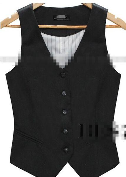 ol slim vests waistcoat elastic black jackets women sleeveless coat, Black;white
ol slim vests waistcoat elastic black jackets women sleeveless coat, Black;white