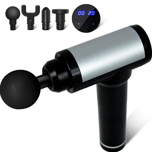 electric muscle massager therapy fascia massage gun 5 massage heads deep vibrating muscle relaxation fitness equipment with bag
electric muscle massager therapy fascia massage gun 5 massage heads deep vibrating muscle relaxation fitness equipment with bag