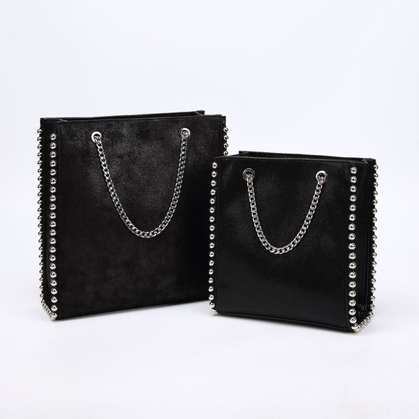 retro large capacity tote bag women fashion chain rivet shoulder bags lady commuting pu leather purses bags solid color bag bead
retro large capacity tote bag women fashion chain rivet shoulder bags lady commuting pu leather purses bags solid color bag bead