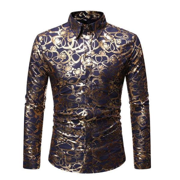 klv 2020 new men's autumn winter luxury casual gold embroidery turn-down collar long sleeve shirts blouse new arrival 0422, White;black
klv 2020 new men's autumn winter luxury casual gold embroidery turn-down collar long sleeve shirts blouse new arrival 0422, White;black