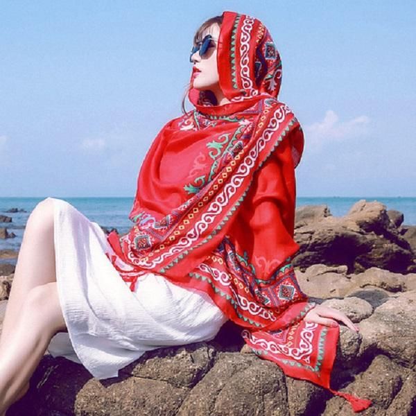 20 colour sunscreen oversized scarf silk scarves dual print shawl female 2018 resort fashion chiffon soft beach towels made in china, Black;white
20 colour sunscreen oversized scarf silk scarves dual print shawl female 2018 resort fashion chiffon soft beach towels made in china, Black;white