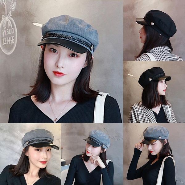 autumn winter fashion style women outdoor canvas warm women's beret cap hat, Blue;gray
autumn winter fashion style women outdoor canvas warm women's beret cap hat, Blue;gray