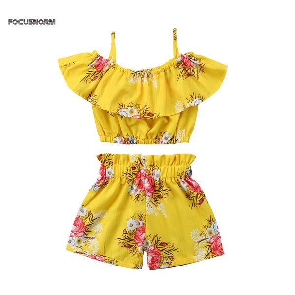 2018 newly summer cute lovely 2pcs toddler baby girls short sleeve off shoulder floral print yellow t-shirts shorts 1-6y, White
2018 newly summer cute lovely 2pcs toddler baby girls short sleeve off shoulder floral print yellow t-shirts shorts 1-6y, White