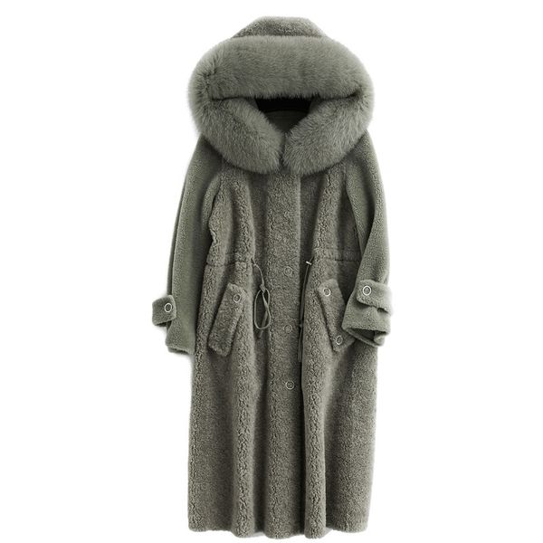 women's fur & faux autumn winter coat women clothes 2021 100% wool jacket real korean vintage sheep shearling abrigo mujer zt3629, Black
women's fur & faux autumn winter coat women clothes 2021 100% wool jacket real korean vintage sheep shearling abrigo mujer zt3629, Black