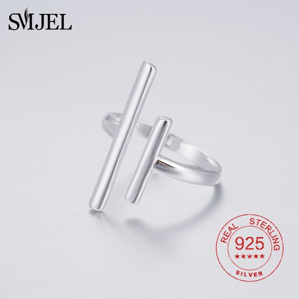 real 925 sterling silver simple long bar rings open women wedding rings jewelry geometric finger ring adjustable femme, Golden;silver
real 925 sterling silver simple long bar rings open women wedding rings jewelry geometric finger ring adjustable femme, Golden;silver