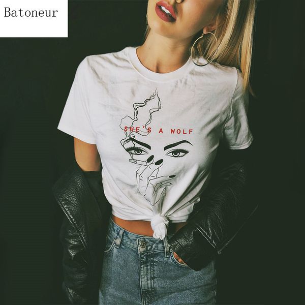 summer women wild personality print loose t shirt white o-neck short sleeve basic ladies leisure sport comfort
summer women wild personality print loose t shirt white o-neck short sleeve basic ladies leisure sport comfort