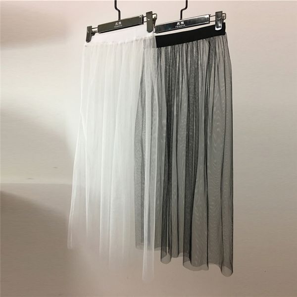 women summer mesh midi skirt korean ladies casual vintage elegant transparent high waist tulle lace black white long skirt
women summer mesh midi skirt korean ladies casual vintage elegant transparent high waist tulle lace black white long skirt