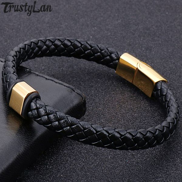 gold stainless steel braided leather bracelet for men personalized mens his wrap bracelets 2019 with magnetic clasp man jewelry, Golden;silver
gold stainless steel braided leather bracelet for men personalized mens his wrap bracelets 2019 with magnetic clasp man jewelry, Golden;silver