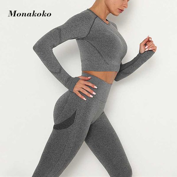 seamless yoga set sport outfits women gray two 2 piece dry fit long sleeve crop booty leggings workout gym suit fitness sets, White;red
seamless yoga set sport outfits women gray two 2 piece dry fit long sleeve crop booty leggings workout gym suit fitness sets, White;red