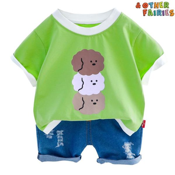 new cartoon printed cloud t-shirt denim shorts baby boy clothing summer short-sleeved shorts two-piece casual baby boy suit, White
new cartoon printed cloud t-shirt denim shorts baby boy clothing summer short-sleeved shorts two-piece casual baby boy suit, White