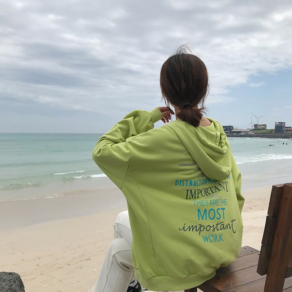 3 colors 2019 fashion women autumn winter hooded coats warm zipper jacket casual korean ins back letter coat womens (f3783, Black;brown
3 colors 2019 fashion women autumn winter hooded coats warm zipper jacket casual korean ins back letter coat womens (f3783, Black;brown