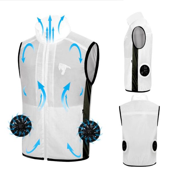 summer air conditioning heatstroke countermeasures cooling suit vest high temperature protective outdoor working clothes, Black;white
summer air conditioning heatstroke countermeasures cooling suit vest high temperature protective outdoor working clothes, Black;white