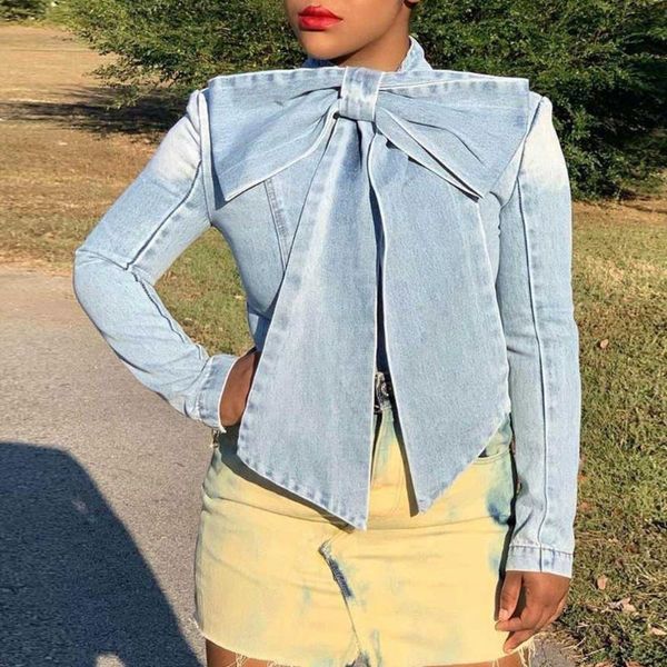 women spring autumn long sleeve jeans blouses shirt vintage office ladies bowknot retro denim blue plus size blouses slim, White
women spring autumn long sleeve jeans blouses shirt vintage office ladies bowknot retro denim blue plus size blouses slim, White