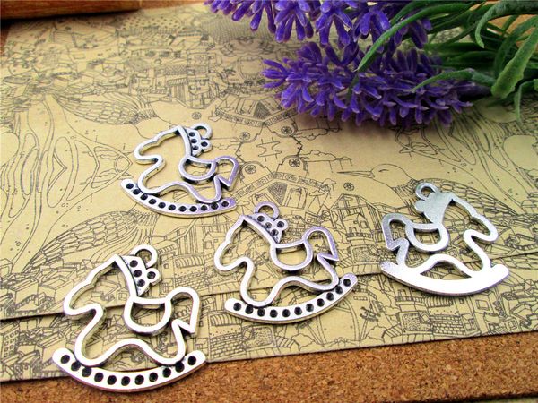 36pcs 29*30mm antique silver hollow lovely rocking horse one side diy charms pendants, Bronze;silver
36pcs 29*30mm antique silver hollow lovely rocking horse one side diy charms pendants, Bronze;silver