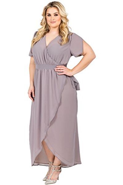standards & practices plus size curvy women's grey & mauve short sleeve maxi dress, Black;gray
standards & practices plus size curvy women's grey & mauve short sleeve maxi dress, Black;gray
