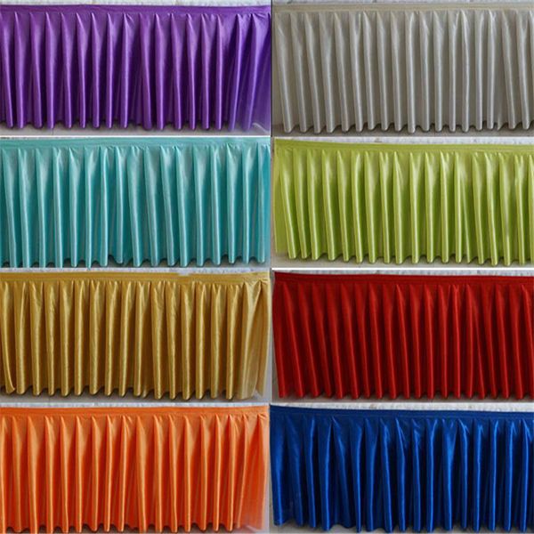 30cm high x 600 cm long ice silk wedding stage table skirt for table clothes decoration wedding table skirting for event party
30cm high x 600 cm long ice silk wedding stage table skirt for table clothes decoration wedding table skirting for event party