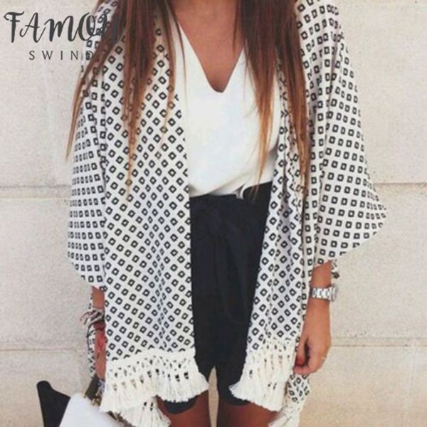 new fashion 2020 ladies blouse 3 4 sleeve cover ups shirts women geometry printed summer chiffon shawl kimono v neck cardigan, White
new fashion 2020 ladies blouse 3 4 sleeve cover ups shirts women geometry printed summer chiffon shawl kimono v neck cardigan, White