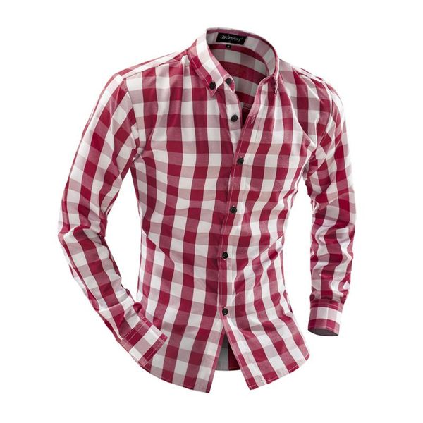 2016 new men's plaid shirts long sleeve casual men shirts slim fit camisa masculina for men, White;black
2016 new men's plaid shirts long sleeve casual men shirts slim fit camisa masculina for men, White;black