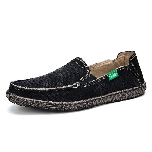 men's casual shoes spring summer light canvas shoes men breathable men shoes loafers soft comfortable outdoor flat lazy for male, Black
men's casual shoes spring summer light canvas shoes men breathable men shoes loafers soft comfortable outdoor flat lazy for male, Black